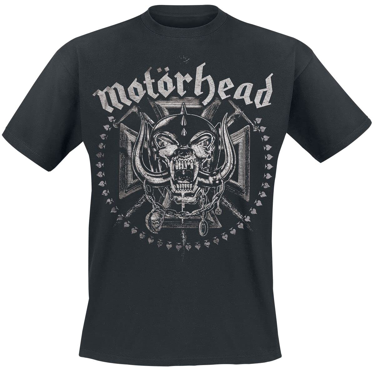 Motörhead Iron Cross Swords Männer T-Shirt schwarz M 100% Baumwolle Band-Merch, Bands, Nachhaltigkeit