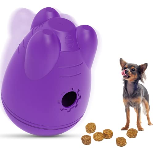 Hundespielzeug Interaktiver Hunde Snackball, Leckerli Futterball, Anti Schling Ball für Welpen und erwachsene Hunde, Intelligenzspielzeug