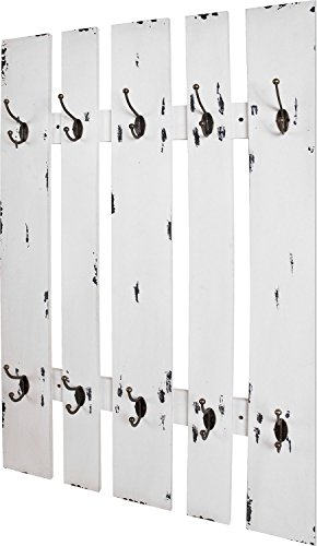 Haku-Möbel Wandgarderobe, Stahl, weiß, 60 x 50 x 173 cm