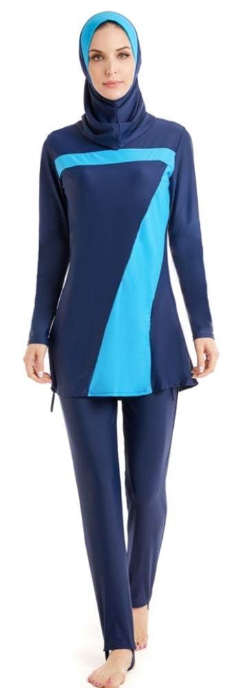 TianMai Neue Muslimische Bademode Muslim Islamischen Bescheidene Full Cover Badebekleidung Modest Swimwear Beachwear Burkini für Frauen (70, Int'l 2XL (EU-Größe 42-44))