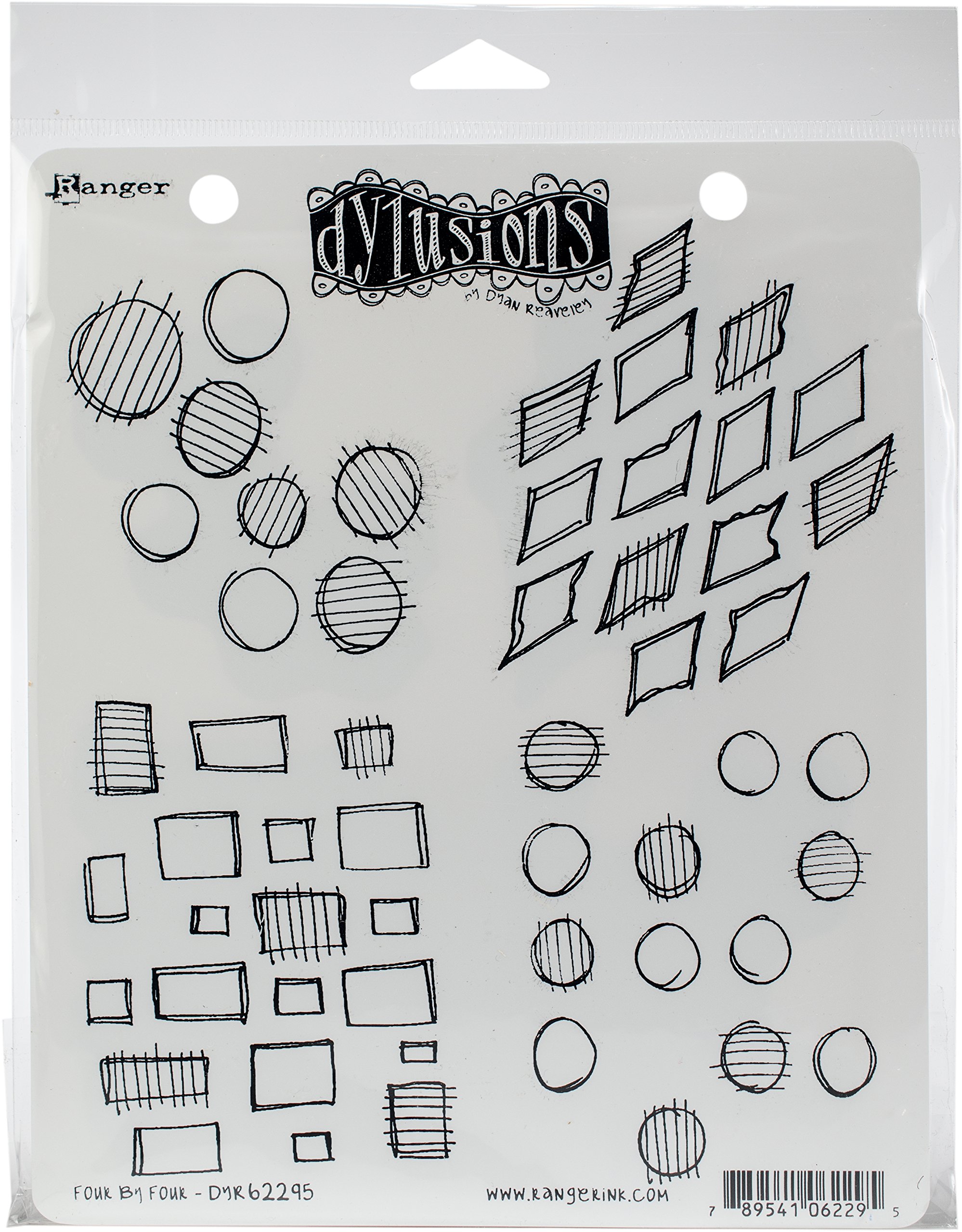Ranger Dylusions Stempel-Set 4, synthetisches Material, mehrfarbig, 24,3 x 17,8 x 0,6 cm