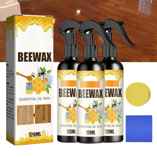 Ailsion Beeswax Spray, Natural Beeswax Spray, Beeswax Spray Cleaner, The Original Beeswax Spray Furniture Polish and Cleaner, Furniture Polish Spray (3set)