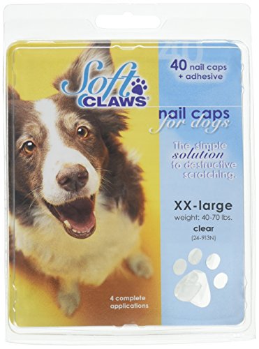 SOFTCLAWS® Krallenschutzes für Hunde Große XXLARGE Farbe Durchsichtig