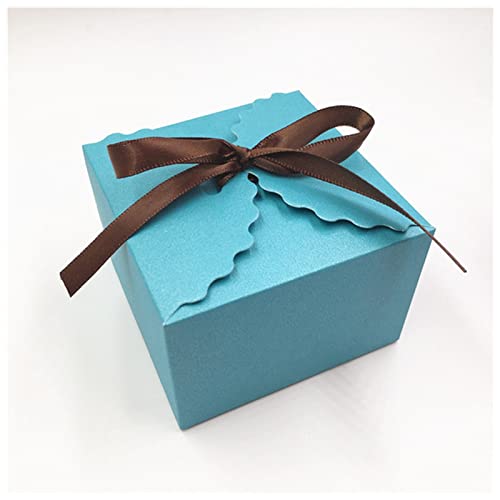 Weihnachtsgeschenkbox 30 stücke Geschenkbox Kraftpapier Candy Boxes for Süßigkeiten Kuchen Schmuck Geschenk Schokolade Party Packing Boxes Weihnachtsgeschenkbox groß (Color : Blue, Size :