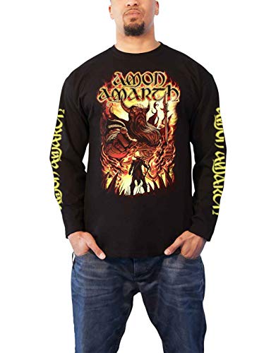 Amon Amarth T Shirt Oden Wants You Logo Nue offiziell Herren Schwarz Long Sleeve