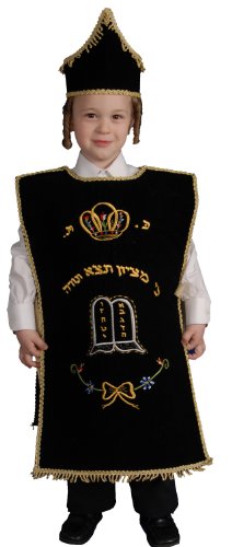 Dress Up America 446-L Kinderkostüm Seifer-Torah, Mehrfarbig, Größe 12-14 Jahre (Taille: 86-96 Höhe: 127-145 cm)