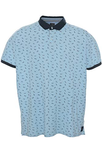 Kitaro Poloshirt Polo Shirt Hemd Herren Kurzarm Baumwolle Pique, Farbe:hellblau, Herrengrößen:4XL