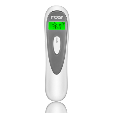 reer Colour SoftTemp 3in1 Infrarot-Fieberthermometer fürs Baby mit optischem Fieber-Warner weiß