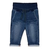 Sigikid Baby Jungen Sigikid Baby - Jungen Sweat Denim mit Sigikid-klecks, Größe 062 098 Jeans, Dunkelblau, 74 EU