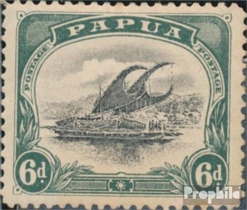 Prophila Collection Papua 30X A mit Falz 1907 Auslegerboot (Briefmarken für Sammler) Seefahrt/Schiffe