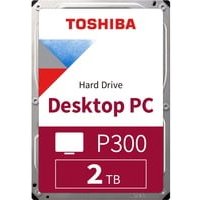 Toshiba P300 Desktop PC - Festplatte - 2 TB - intern - 3.5" (8.9 cm) - SATA 6Gb/s