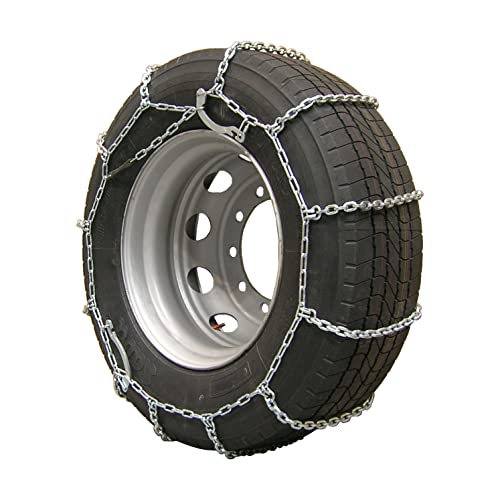 DQ-PP SCHNEEKETTEN für LKW | 2 Stück | Felgengröße: 15" | Reifengröße: 33/12.5x15 | Autokette Sicherheitsketten Anfahrhilfe Reifen | Schneekette für Auto Fahrzeug Truck