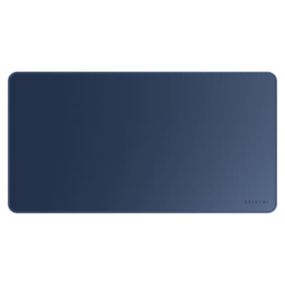 Satechi Öko-Leder Schreibtischunterlage 58,4 cm x 31 cm - Schreibtischunterlage & Schutzauflage - unbedenklich für lackierte und lasierte Holzoberflächen (Blau)