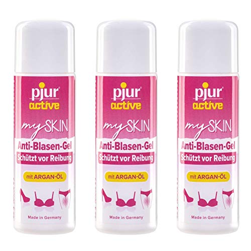 pjuractive mySKIN - Hautschutz-Gel für Frauen - Nie wieder Schmerzen durch Blasen und Reibung dank unsichtbarem Schutzfilm - 3er Pack (3 x 30 ml)