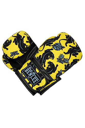 Benlee Boxhandschuhe aus Kunstleder und Textil Panther Gloves Yellow/Black/Blue 08 oz