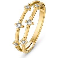 Damen-Damenring 6 Diamant CHRIST C-Collection Weißgold