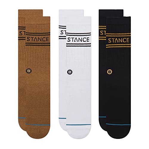 Stance Basic Crew Socken [3er-Pack], Gold, Medium