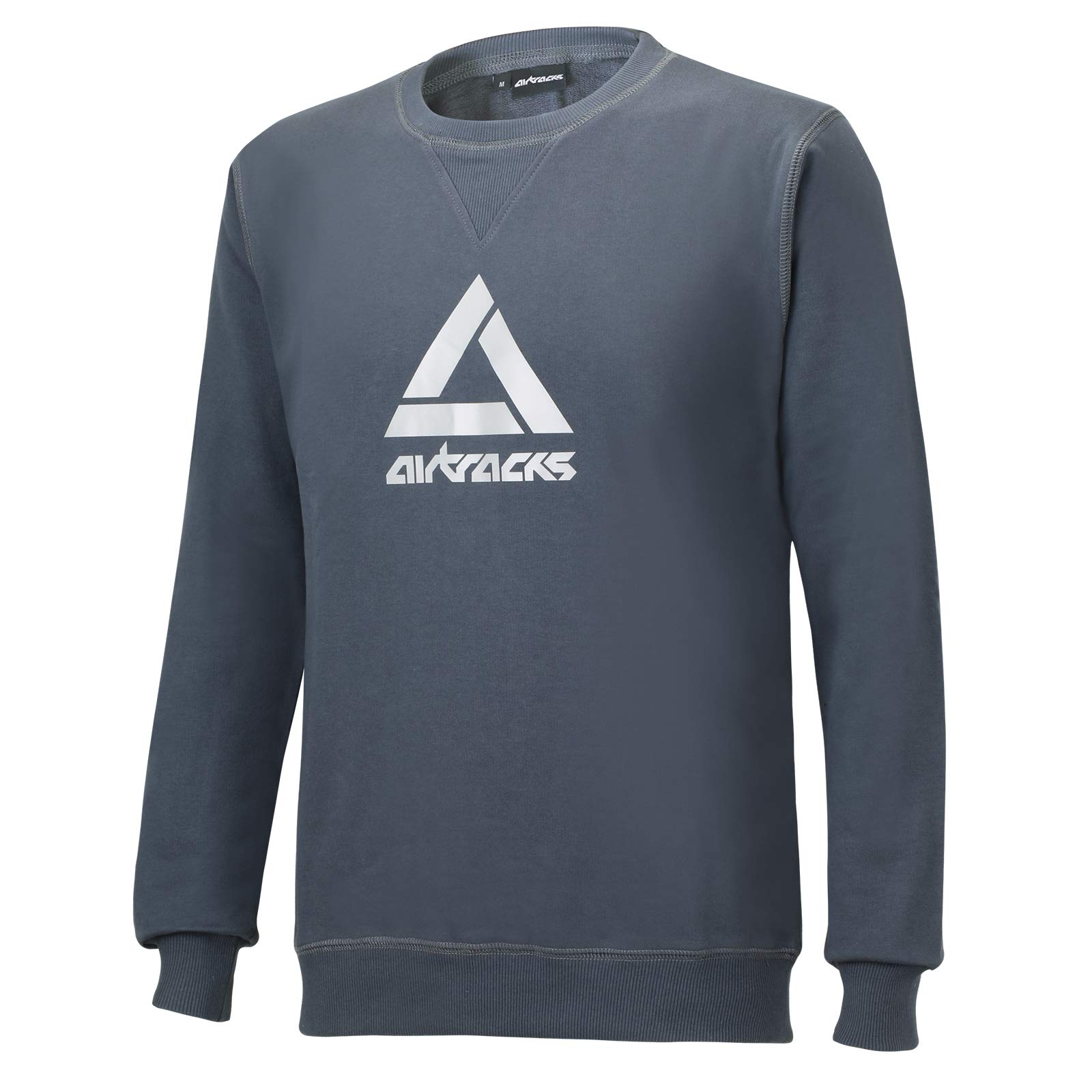 Airtracks Crew Team Sweater/Sportliches Sweatshirt/Pullover/Pulli/Rundhalsausschnitt/Dunkelgrau - L