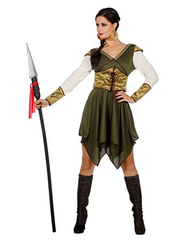 Horror-Shop Mittelalter Kriegerin Kostüm für Damen 40