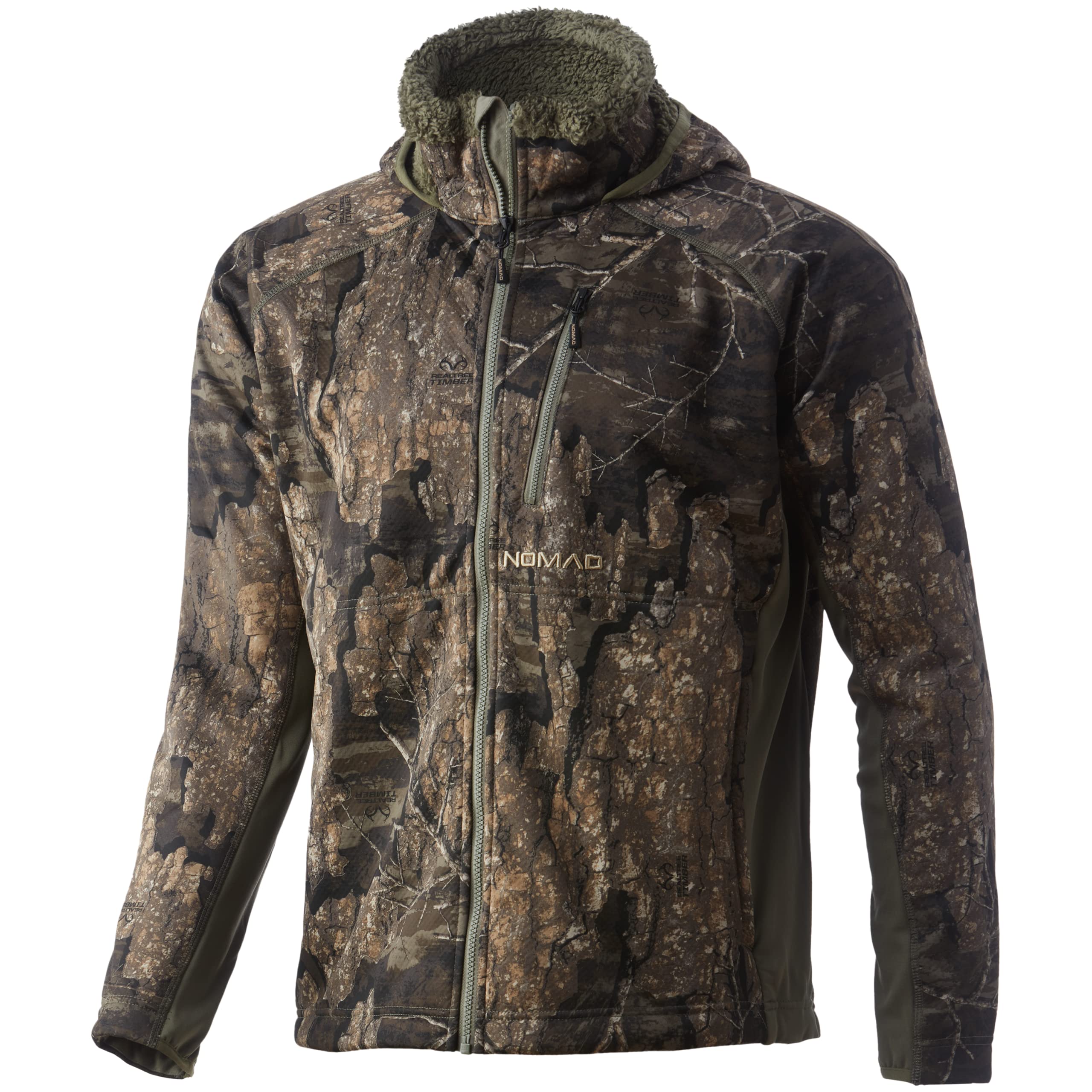 Nomad Herren Harvester Nxt Jacket | Wind Resistant W/Sound Kill Tech Jacke, Realtree Timber Camouflage, Large