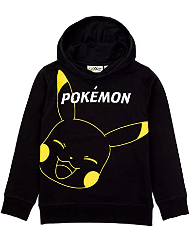 Pokemon Hoodie Jungen Kinder Game Geschenke Pikachu Black Pullover Pullover 4-5 Jahre