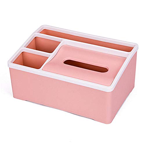 ZXGQF Tissue Box Mode Kunststoff Rechteckigen Papierhandtuchhalter Für Zuhause BüroAuto Dekoration Tissue Box Halter, Pink