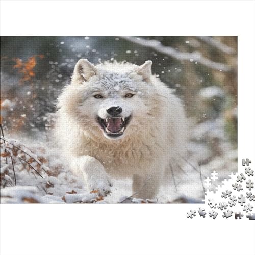 Domineering Arctic Wolf 1000 Teile Gifts Home Decor Puzzle Erwachsene Family Challenging Games Home Decor Educational Game Geburtstag Entspannung Und Intelligenz 1000pcs (75x50c
