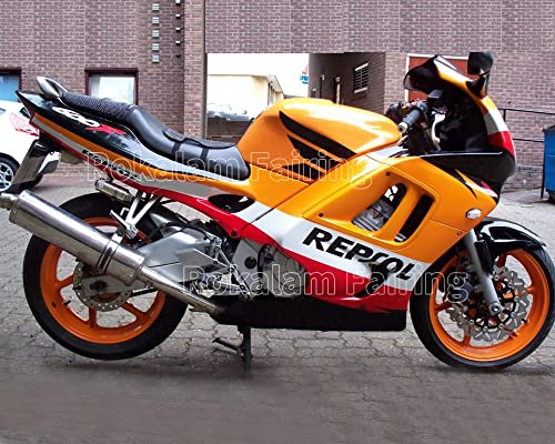 Verkleidungsset Orange Rot Weiß CBR600F für CBR 600 97 98 CBR600 1997 1998 Verkleidung F3 Motorradteile (Spritzguss)