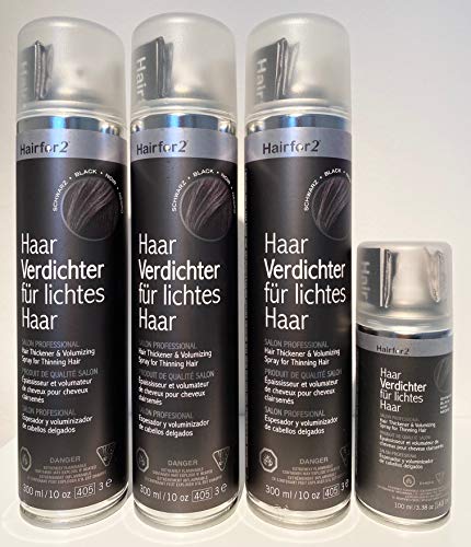 3 x 300ml + 1 x 100ml Hairfor2 im günstigen Voratsangebot (schwarz)