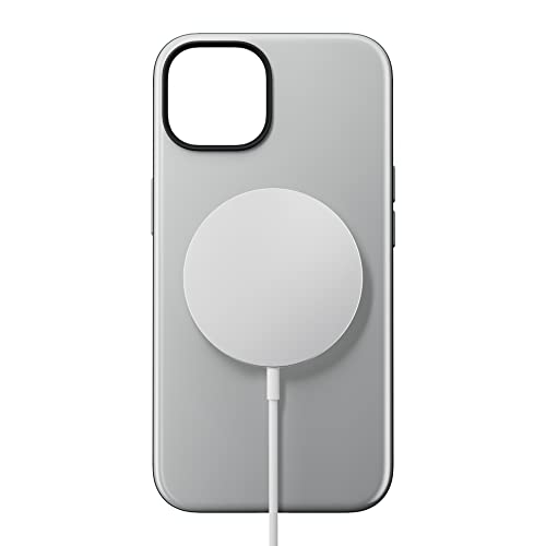NOMAD Sport Case für iPhone 14 | Hülle aus Polycarbonat mit TPE-Bumper | mit glänzender PET-Beschichtung | MagSafe-kompatibel | Grau