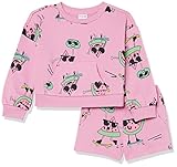 Spotted Zebra Mädchen Sweatshirt Und Shorts Aus Französischem Terry Im Set, Wassermelone, 5 Jahre