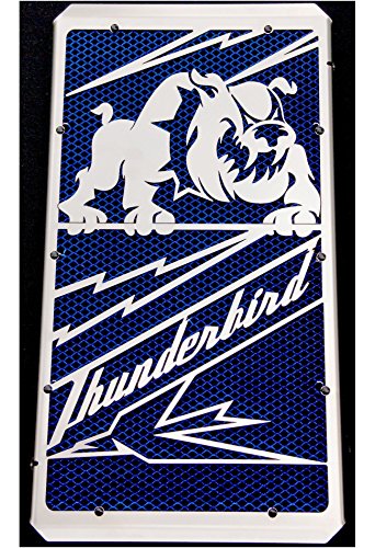 Kühlerverkleidung / Kühlerabdeckung Triumph Thunderbird 1600/1700 "Bulldog" + blaues Gitter