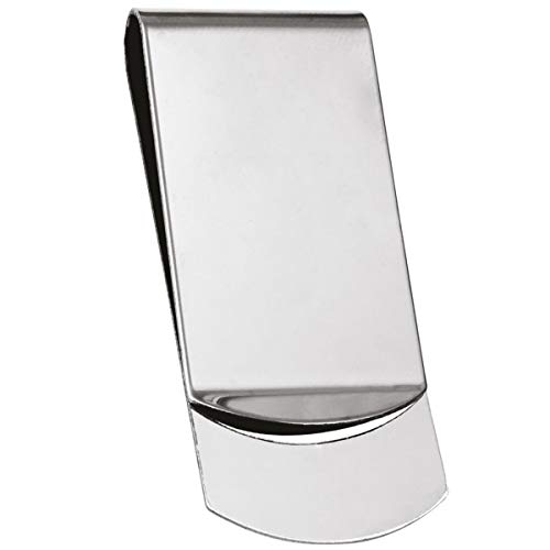 SILBERKANNE Geldklammer Money Clip 6x2,5 cm Premium Silber Plated edel versilbert in Top Verarbeitung