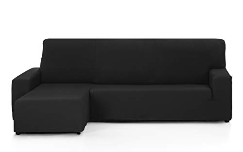 Martina Home Tunez Schutzhülle Sofa für Chaise Longue, 32 x 17 x 42 cm kurzer linker Arm (Vorderansicht) 32x17x42 cm Schwarz