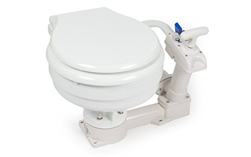 wellenshop Boot WC mit Handpumpe Bootstoilette Schiffstoilette Bordtoilette Toilette