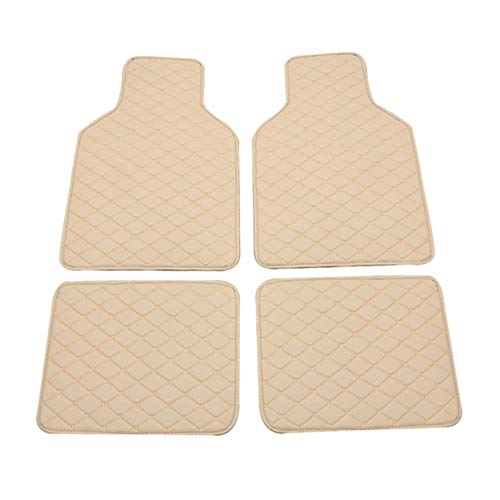 FußMatten Auto Auto Fussmatte Auto Zubehör Gummi Auto Matten Auto Teppich Beige,One Size