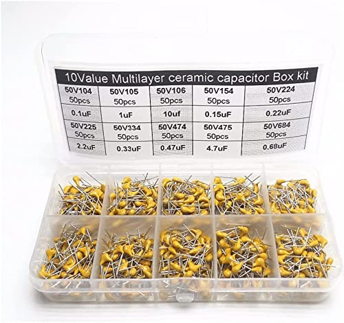 Kondensator-Kit 500 Stück monolithische Mehrschicht-Keramikkondensatoren Passive Components