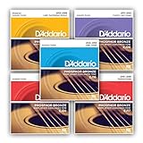 D'Addario EJ26-3D Saiten für Musikinstrumente Gitarre Akustikstahl 18 Stück - Saiten für Musikinstrumente (Gitarre, Steel, Acoustic, 18 Stück)