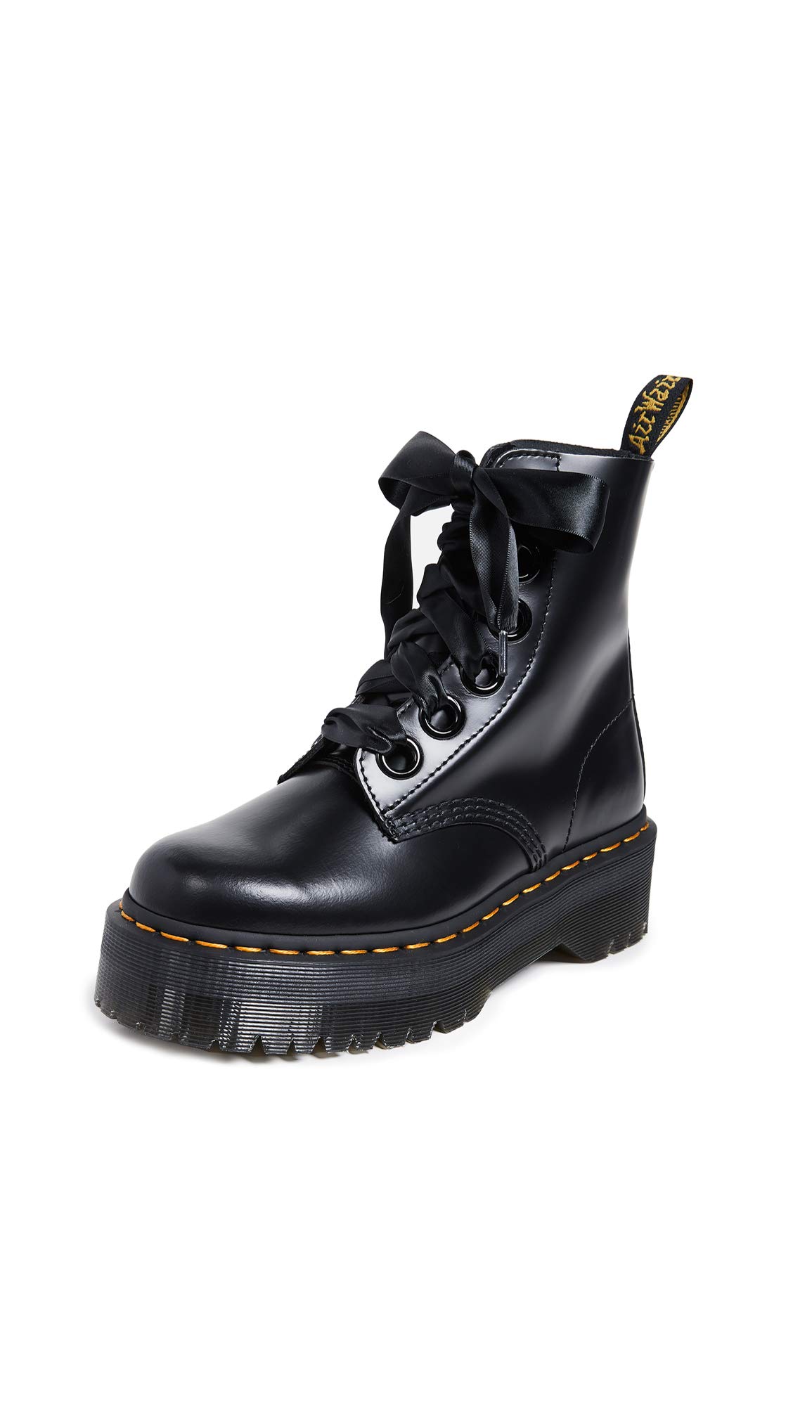 Dr. Martens Damen Dr. Martens Molly 24861001 bovver boots winter boots, Black Buttero, 36 EU