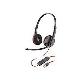 Plantronics Stereo-USB-Headset 'Blackwire C3220', Schwarz