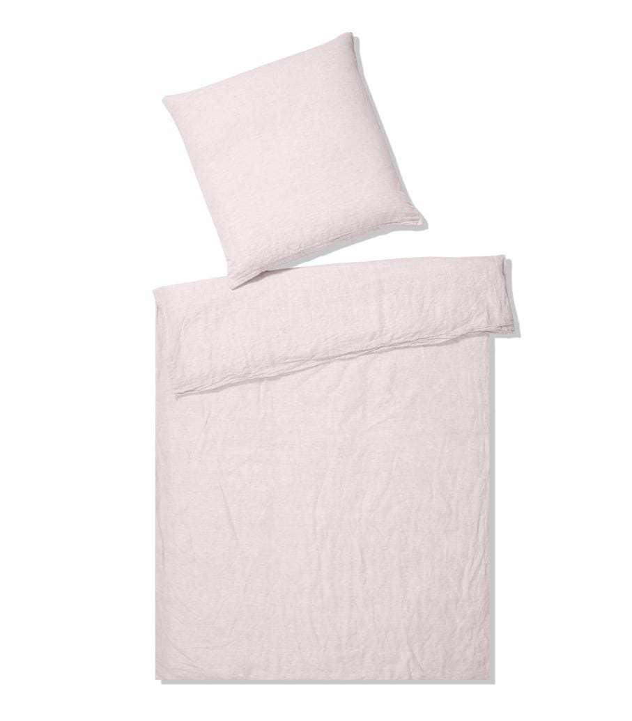 Elegante Bettwäsche "Breeze in Gr. 135x200 oder 155x220 cm", (2 tlg.), Bettwäsche in Halbleinen-Qualität, Bettwäsche mit Reißverschluss