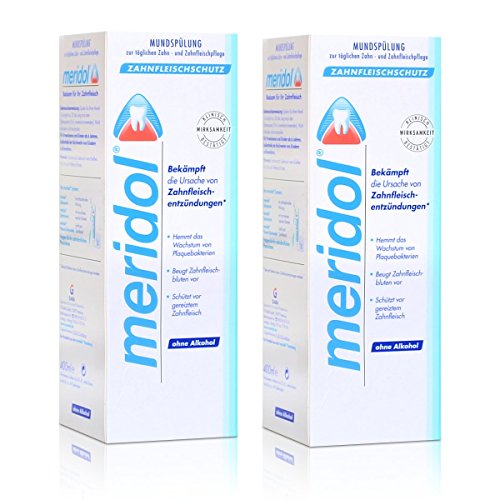 Meridol 2x Meridol Mundspülung Zahnfleischschutz 400ml - ohne Alkohol
