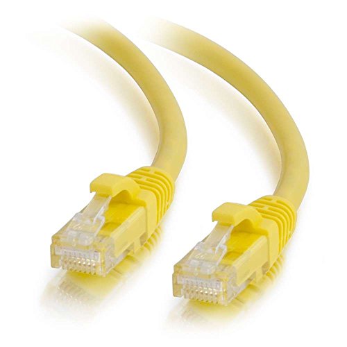 C2G Legrand Cat6 Ethernet-Kabel, Snagless, ungeschirmtes Cat6-Patchkabel, gelbes Netzwerk-Patchkabel, 6,5 m, UTP-Ethernet-Netzwerk-Patchkabel, 1 Stück, 27195