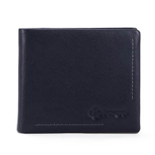 GHQYP Exquisite horizontale Brieftasche aus dünnem Echtleder mit Mehreren Kartenhaltern für Männer, Erwachsene, Jugendliche, Familien-Clutch