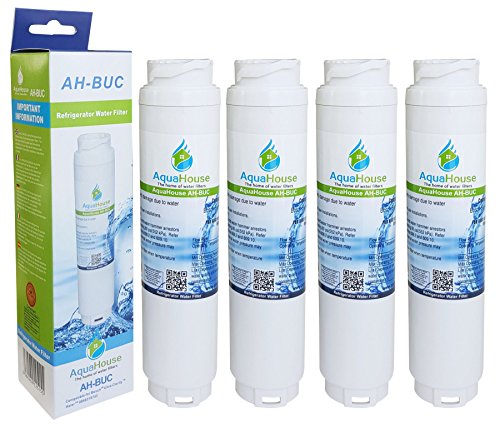 4x AquaHouse AH-BUC kompatibel für Rangemaster DXD Serie Kühlschrank 9016, Haier 0060218743 Wasserfilter