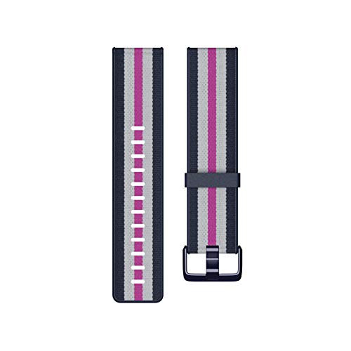 Fitbit Versa Lite Gewebe-Hybrid-Armbänder, Marineblau/Magenta, K