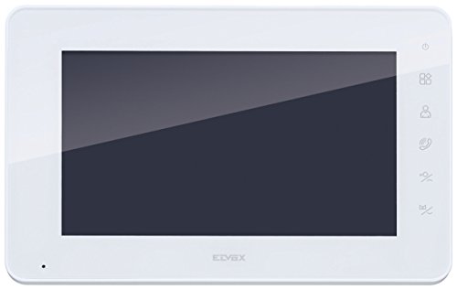 VIMAR Elvox Videocitofonia Monitor zusätzliche Touch Buttons Freisprecheinrichtung Farb LCD 7-Kit VIDEOCITOFONICO Wandleuchte, 1 Netzteil 24 VDC 1 A mit austauschbaren Stecker Europäischen Standard