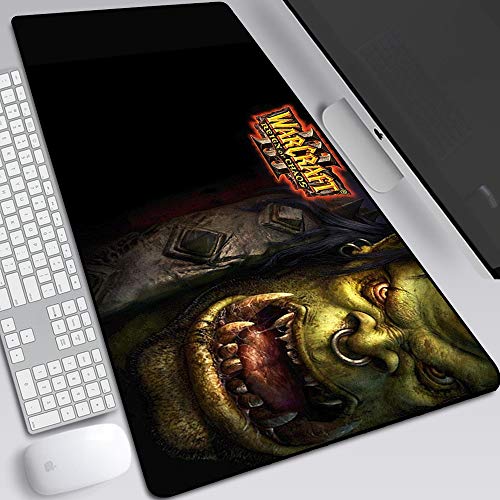 BILIVAN World of Warcraft Gaming-Mauspad, groß, 900 x 400 mm, perfekte Präzision und Geschwindigkeit, Gaming-Mauspad mit 3 mm dicker Basis für Notebooks und PCs (16)