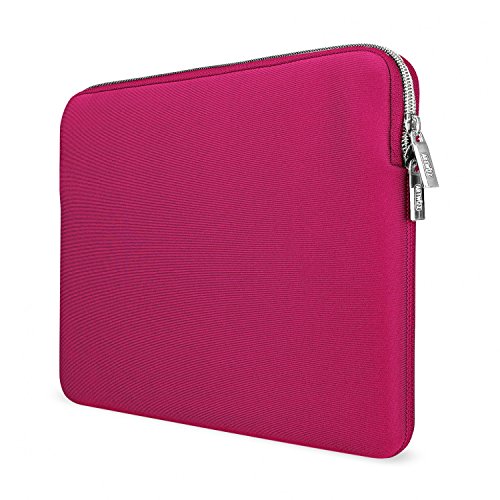 Artwizz Neoprene Sleeve Tasche designed für [MacBook 12] - Laptop Schutzhülle mit Reißverschluss, Webpelz, extra Schutzrand - Berry - 12 Zoll