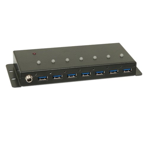 LINDY 43128 - USB 3.0 Industrie Hub 7 Port